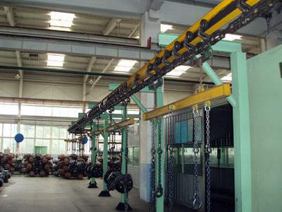 CS Roller Overhead Conveyor Chain Powder Coating Equipment X348