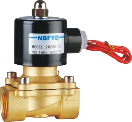 220 V Hochdruck-Messing-Magnetventil NBR VITON EPDM-Dichtung für Wasser-Gas-Luft-Öl