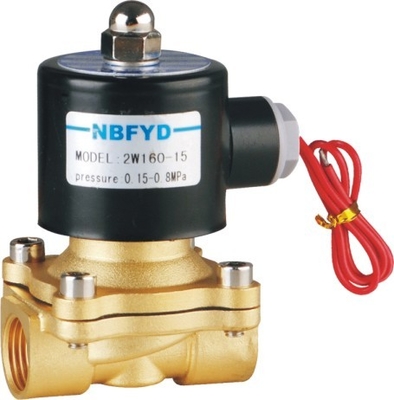 220 V Hochdruck-Messing-Magnetventil NBR VITON EPDM-Dichtung für Wasser-Gas-Luft-Öl