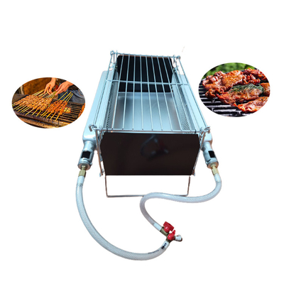 GAS GRILL Grill-kampierendes rauchloses tragbares faltbares des Brenner-2PCS Infrarot