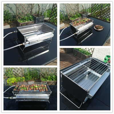 Faltender tragbarer GRILL Grill-im Freien Infrarotgasbrenner-Edelstahl
