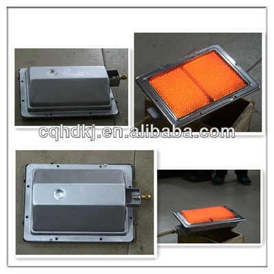 Flammenloses keramisches katalytisches Infrarot des Grill-Brenner-220*170MM des Gas-2.94KW für Shawarma HD220